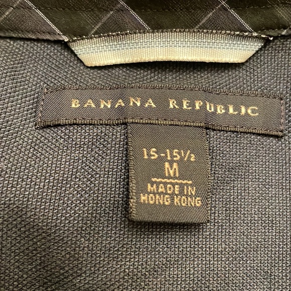 Banana Republic Men’s Dress Shirt size 15-121/2 Medium Pre Owned - Picture 8 of 10